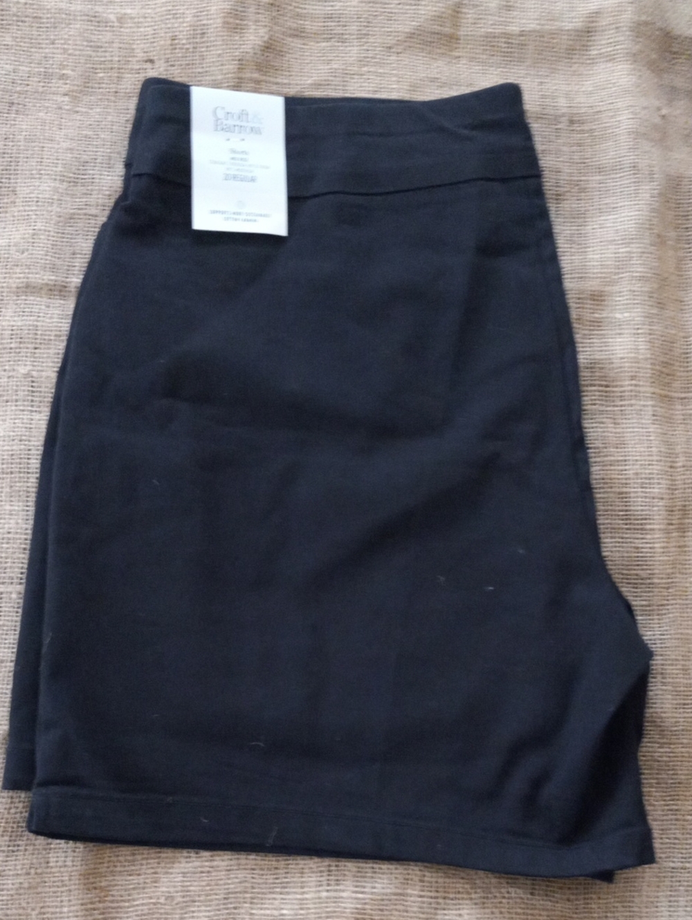 NWT Croft & Barrow Black Shorts